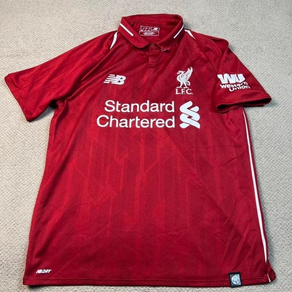 New Balance Liverpool FC 2018-2019 Home Jersey Red Size Small James Milner 7